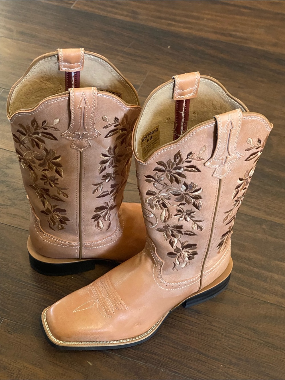 Twisted X Floral Embroidered Western Boots - Tan
